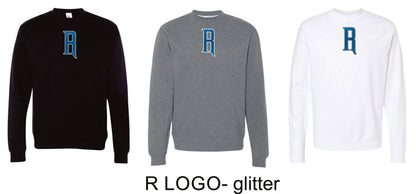 Rival Fastpitch Crewneck Sweatshirt- matte and glitter