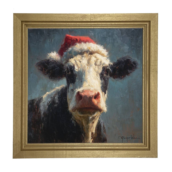Santa Hat Cow