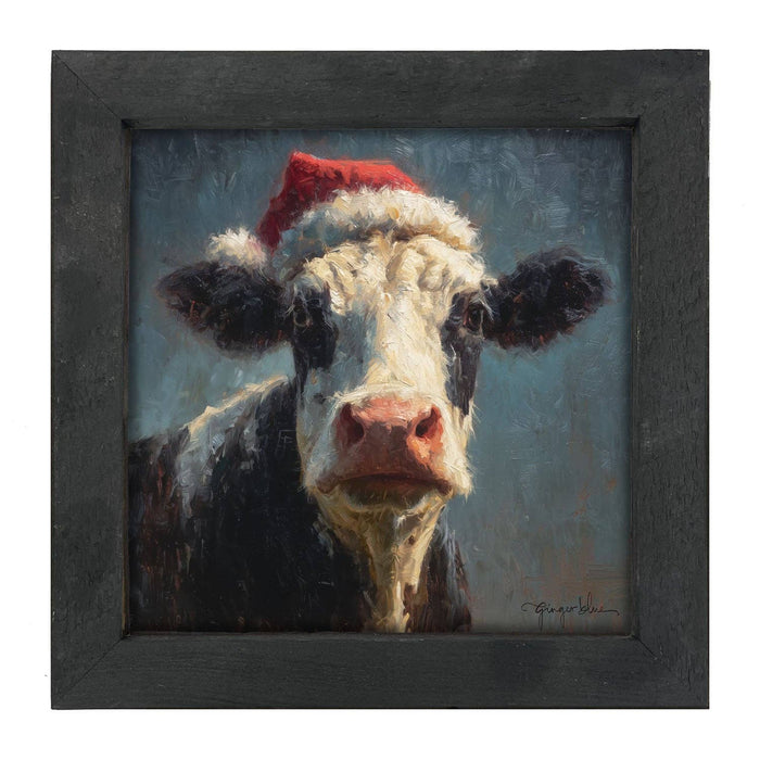 Santa Hat Cow