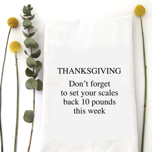 SET SCALES BACK - TEA TOWEL
