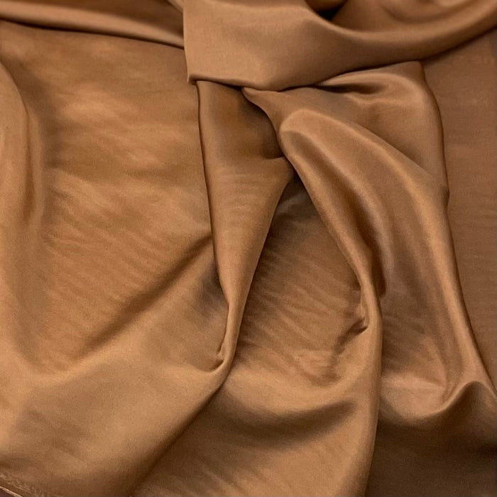 Silk Habotai Lining - Mocha Brown
