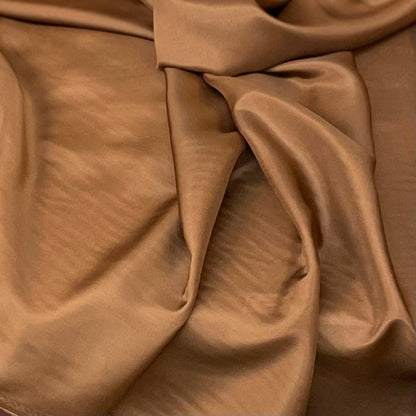 Silk Habotai Lining - Mocha Brown