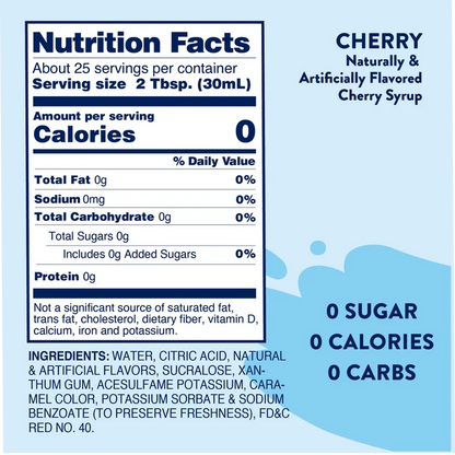 Skinny Cherry Syrup - Flavor Infusion