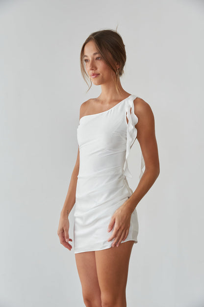 Sonia Draped One Shoulder Mini Dress