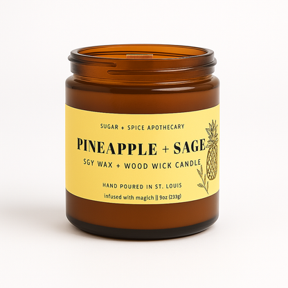 Soy Wax + Wood Wick Candle