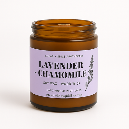 Soy Wax + Wood Wick Candle