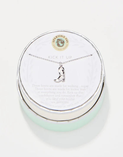 Spartina Sea La Vie Kick It Up/Cowgirl Boot Necklace
