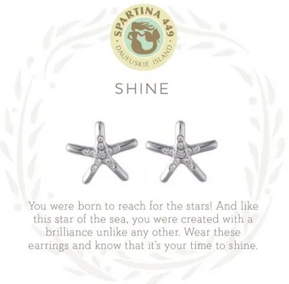Spartina Sea La Vie Stud Earrings Shine/Starfish Gold