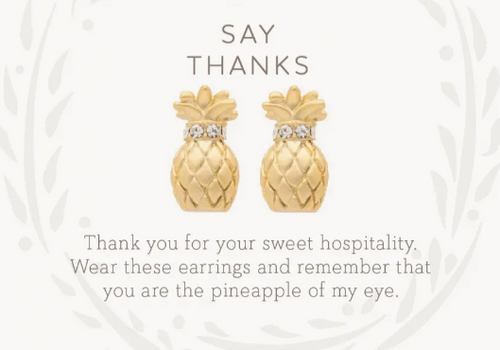 Spartina Sea La Vie Thanks/Pineapple Earrings