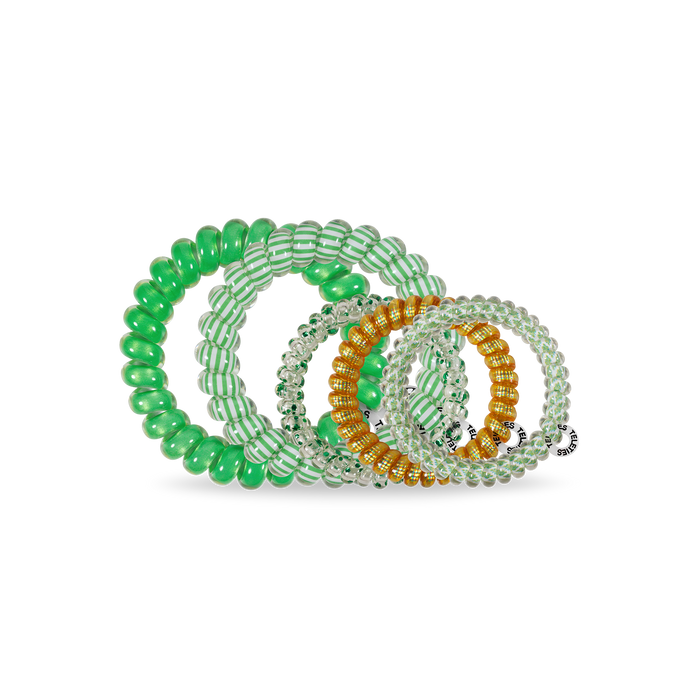 Spiral Hair Coil | Mix Pack | Dancing Green