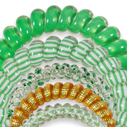 Spiral Hair Coil | Mix Pack | Dancing Green