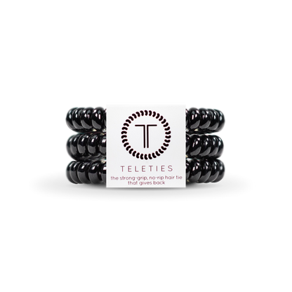 Spiral Hair Coils | Small | Jet Black Hair Ties