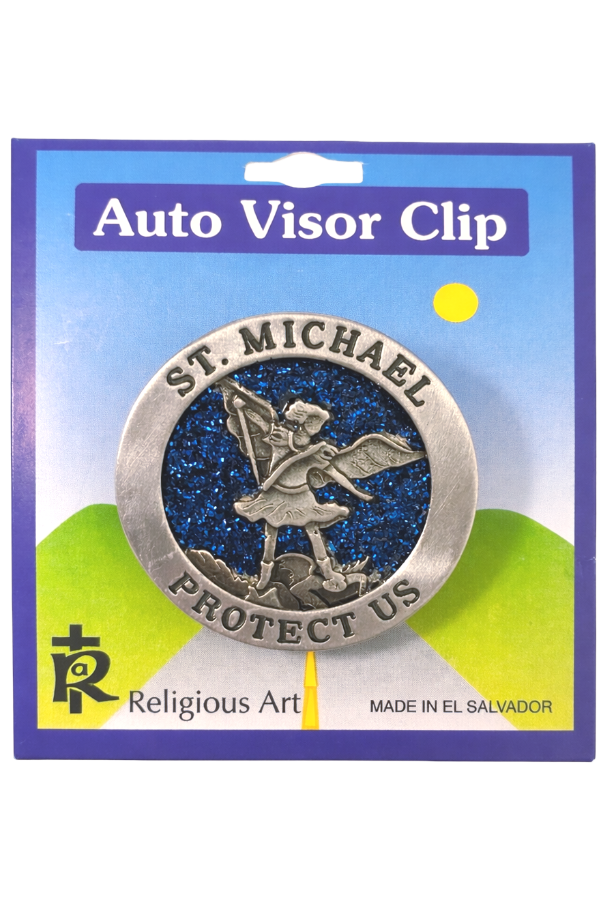 St. Michael Auto Visor Clip