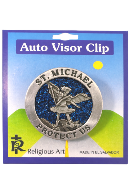 St. Michael Auto Visor Clip