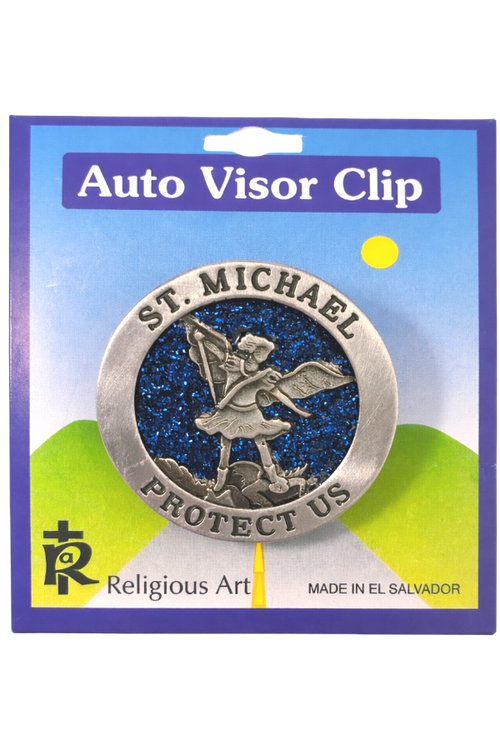 St. Michael Auto Visor Clip