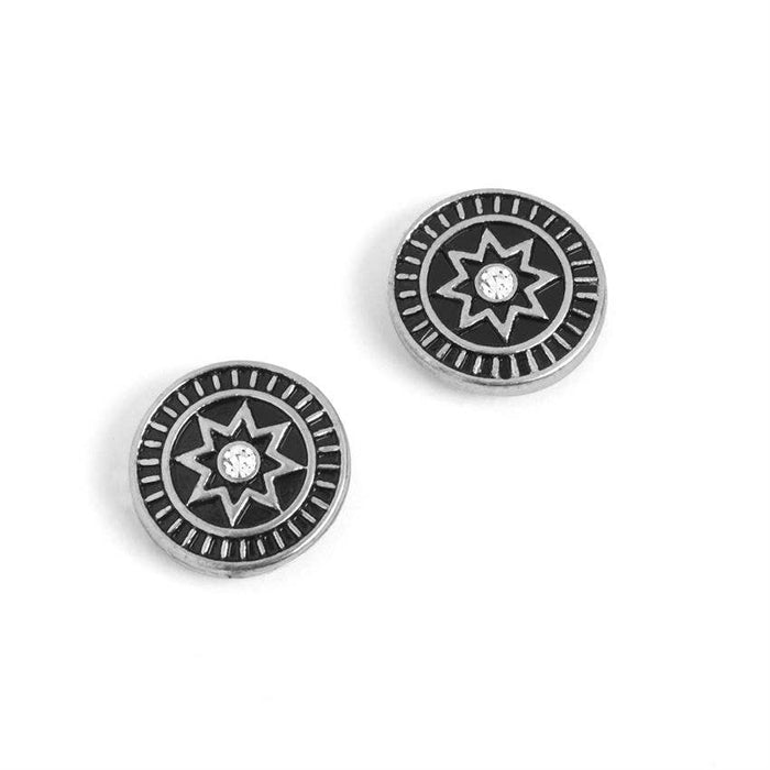 Star Crest Stud Earrings
