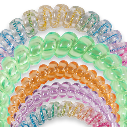 Teleties Spiral Hair Coil | Mix Pack | Technicolor Dreams