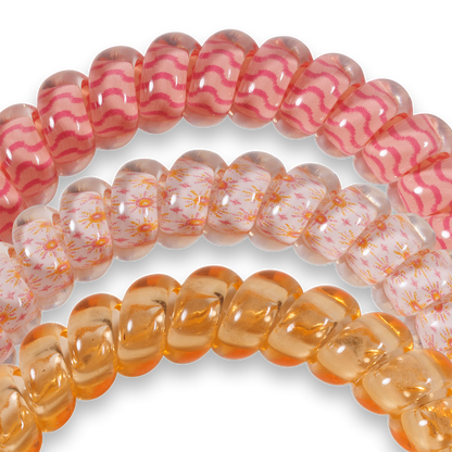 Teleties Spiral Hair Coil | Small | Sunny Days Ahead