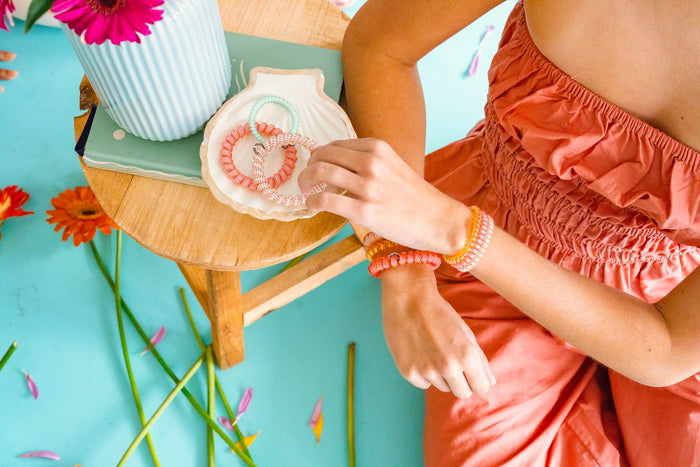 Teleties Spiral Hair Coil | Small | Sunny Days Ahead