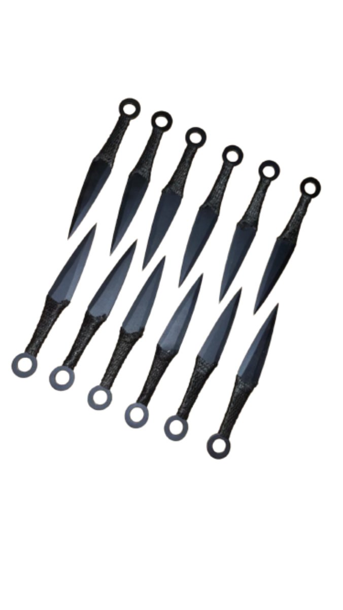 12 Piece KUNAI THROWING KNIFE SET WITH SHEATH - AnyTime Blades