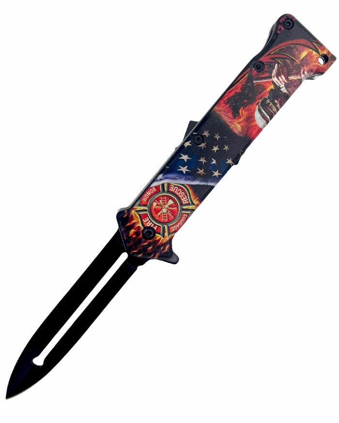 Tiger-USA Fire Fighter Spring Assisted Joker Knife - AnyTime Blades