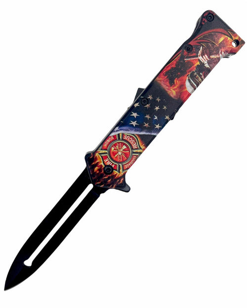 Tiger-USA Fire Fighter Spring Assisted Joker Knife - AnyTime Blades