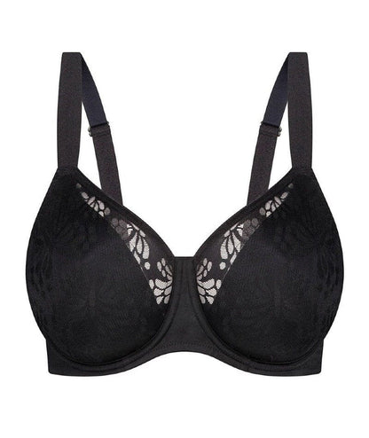 Triumph Lacy Minimizer Bra - Black