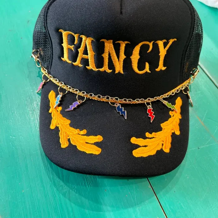 Lightening Bolt Trucker Hat Chain