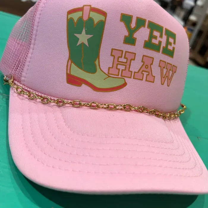 Twisted Links Trucker Hat Chain Gold