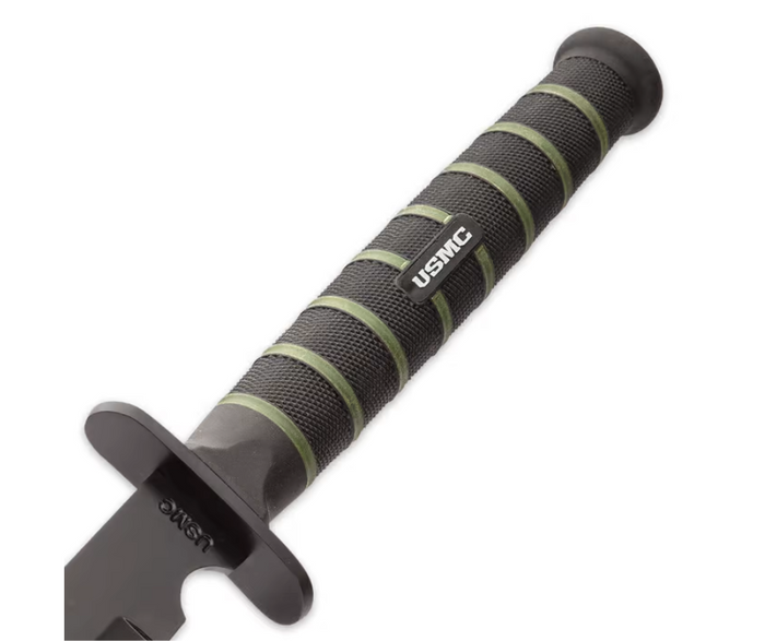 USMC Blackout Combat Tanto Sword with Nylon Sheath - AnyTime Blades