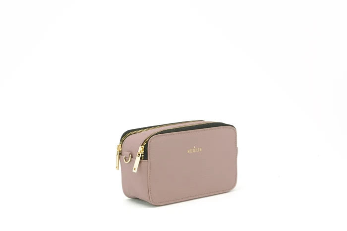 Vegan Leather Crossbody - Mauve