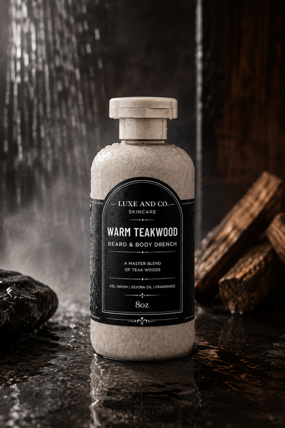 Warm Teakwood Beard + Body Drench Body Wash