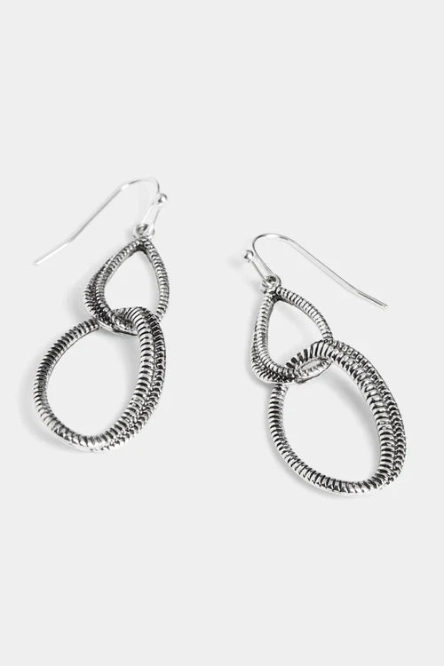 Whispers Double Oblong Coil Earrings