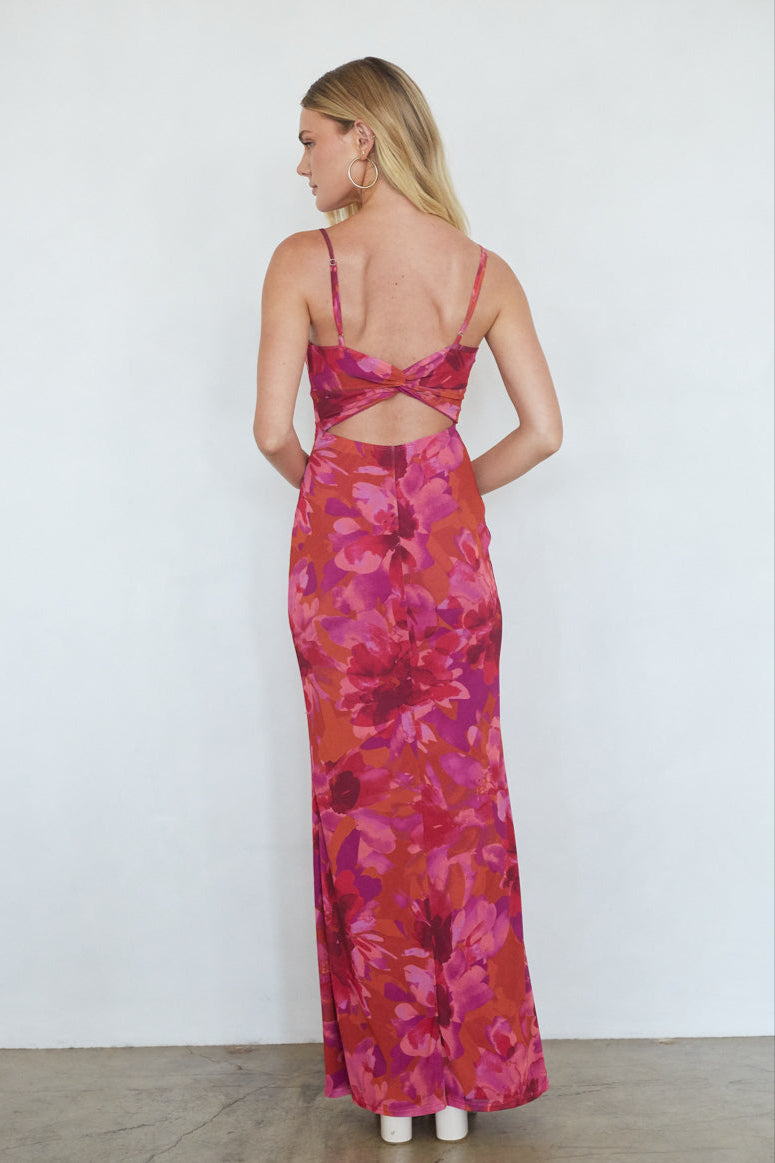 Ysabelle Twist Back Maxi Dress